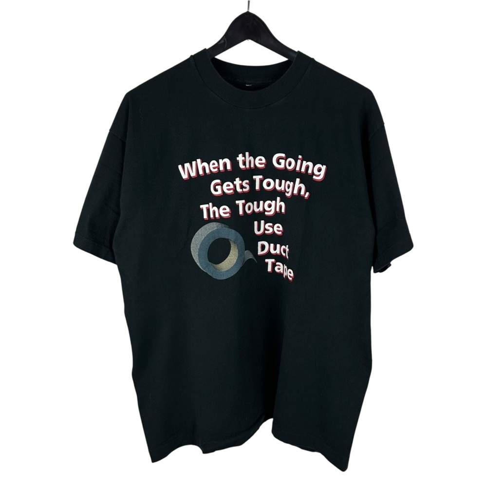 Vintage 90s When The Going Gets Tough Use Duct Tape Comedy Shirt Size L